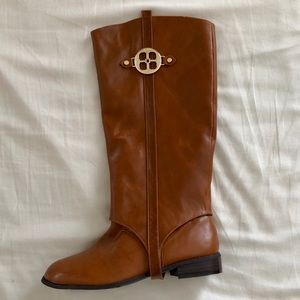 IMAN 2 in 1 Leather Knee High Riding/Ankle Boot